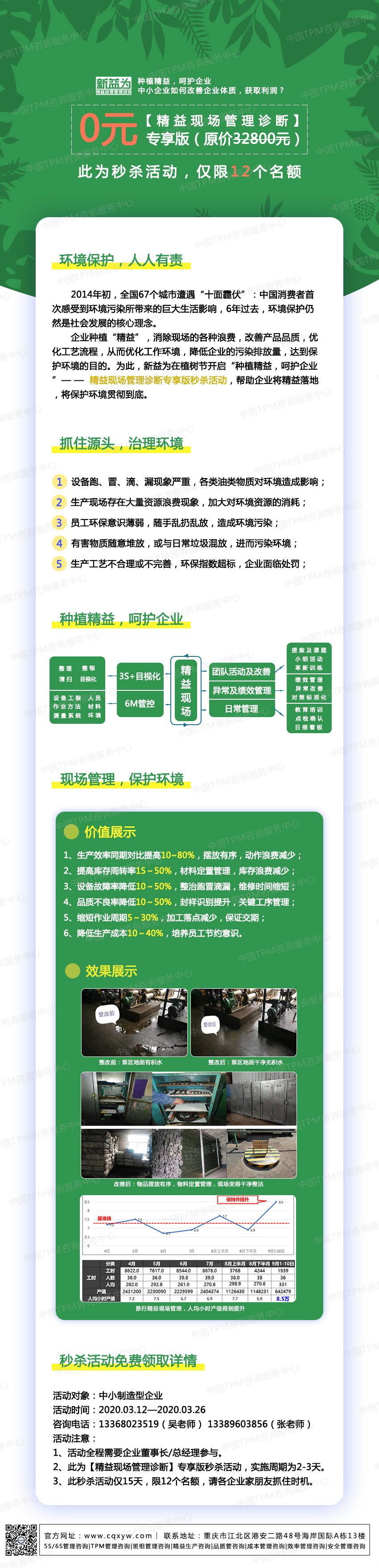 種植精益，呵護(hù)企業(yè)——精益現(xiàn)場(chǎng)管理診斷專享版秒殺活動(dòng)